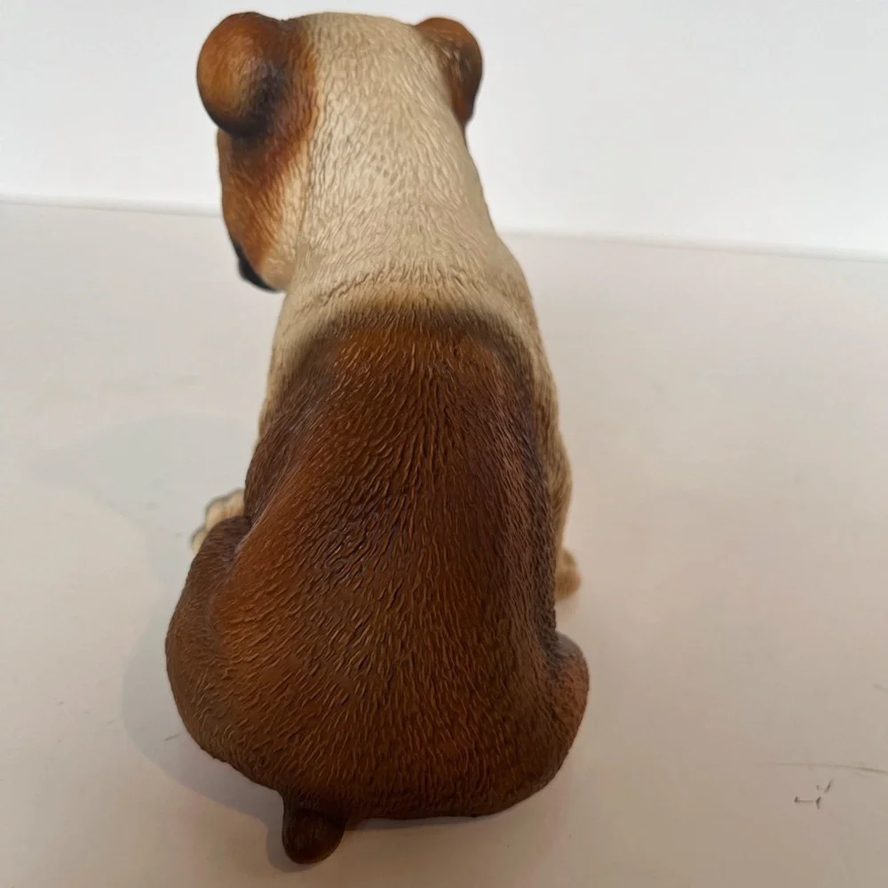 English Bulldog Puppy Hand-painted Figurine by House of Global Art